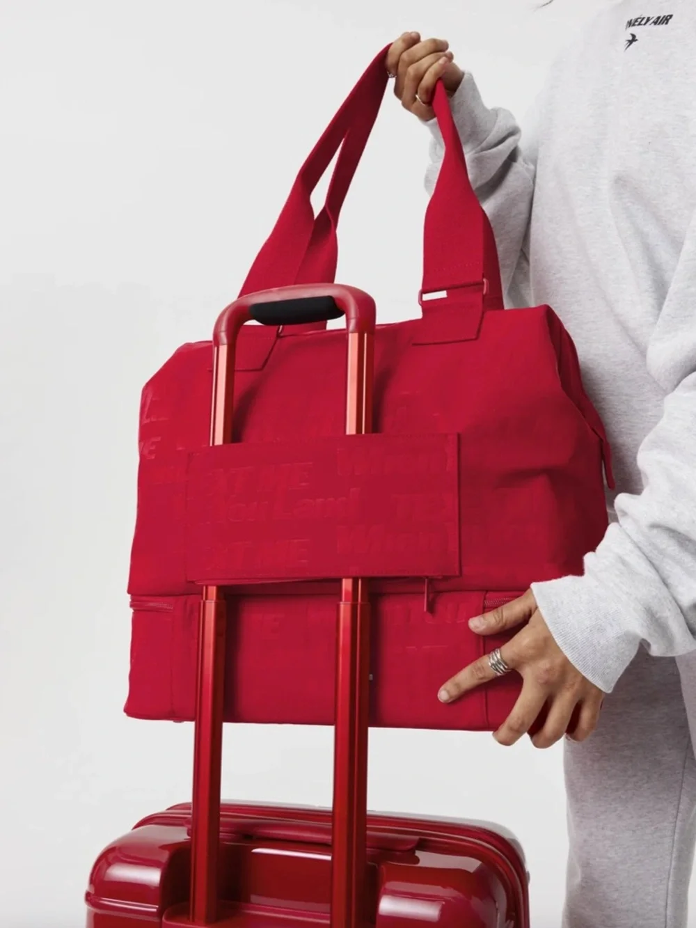 BEIS X Lonely Ghost The Text Me Mini Weekender NWT - Picture 9 of 14